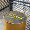 Pig Absorbent Barrel Top Safety Message Mat w Poly Backing Waste Oil, 25PK SGN1200